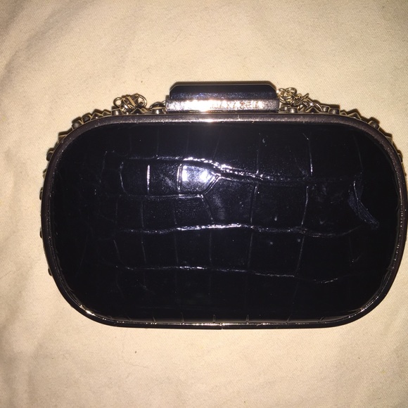 BCBG Max Azria Studded Patent Clutch - Picture 4 of 6